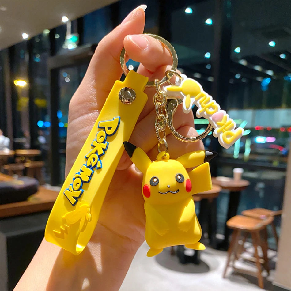 6Pcs Pokemon Keychains