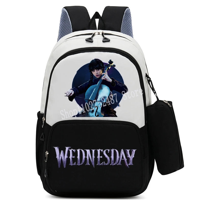 Wednesdays Addams Backpacks with Pencil Case