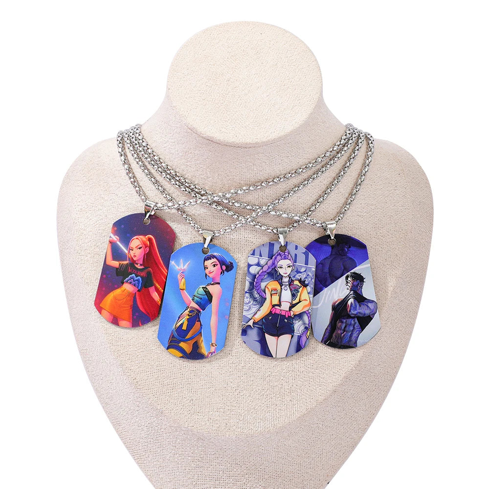 Cartoon Anime Movie K-Pop Demon Hunters Pendant