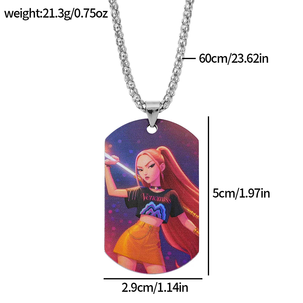 Cartoon Anime Movie K-Pop Demon Hunters Pendant