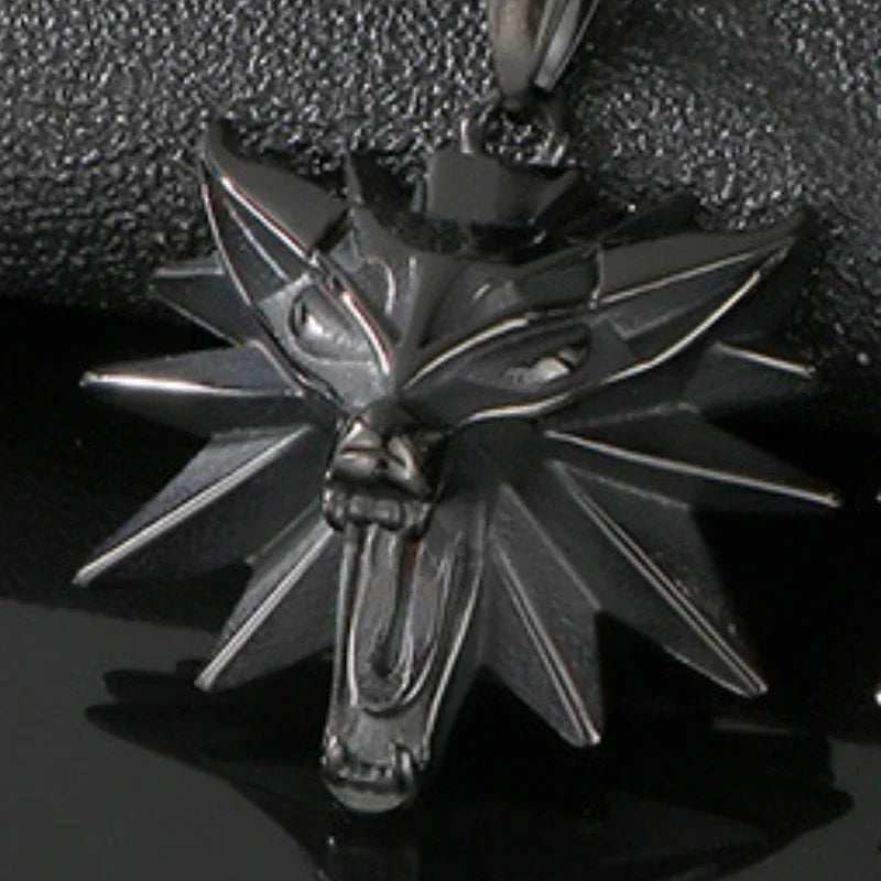 The Witcher Wolf Head Pendant Necklace