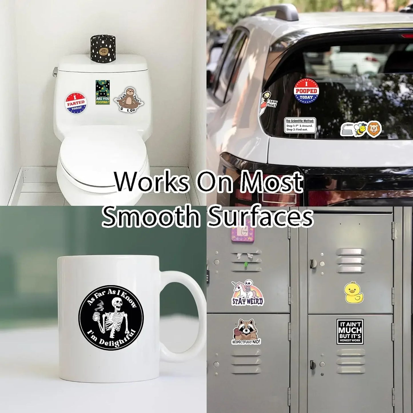 130 Funny Saying Stickers