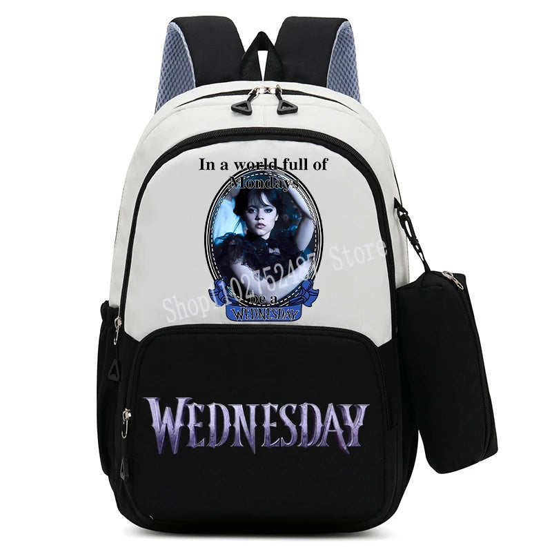 Wednesdays Addams Backpacks with Pencil Case