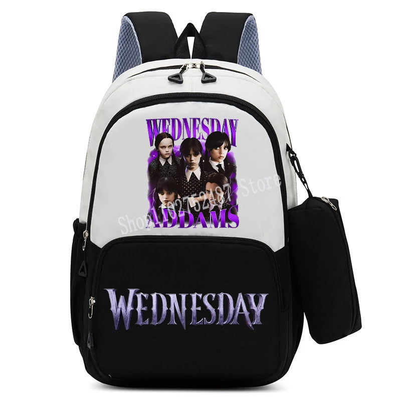 Wednesdays Addams Backpacks with Pencil Case