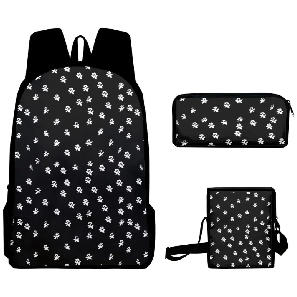 3PC/set Wednesday Addams Backpack Nevermore Academy