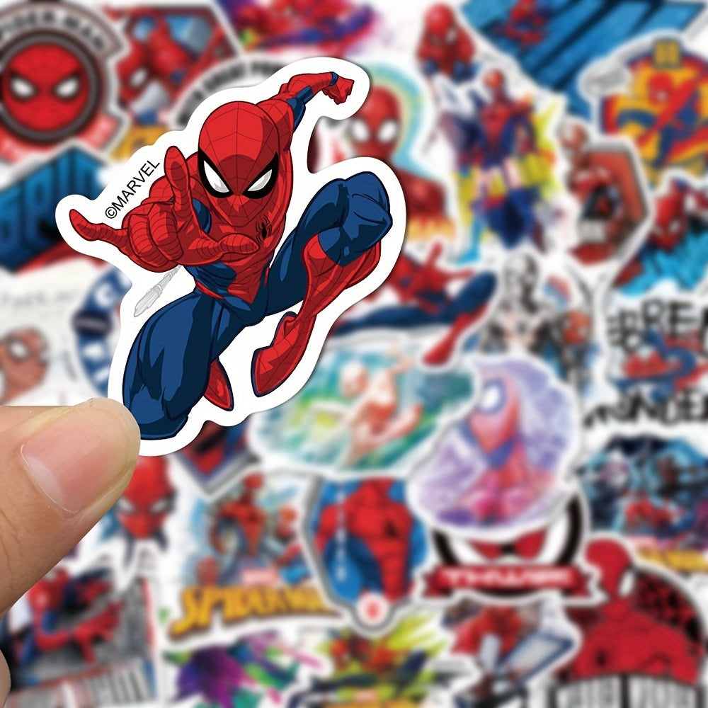 50pcs Vibrant Spider-Man Stickers