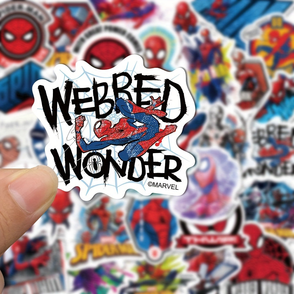 50pcs Vibrant Spider-Man Stickers