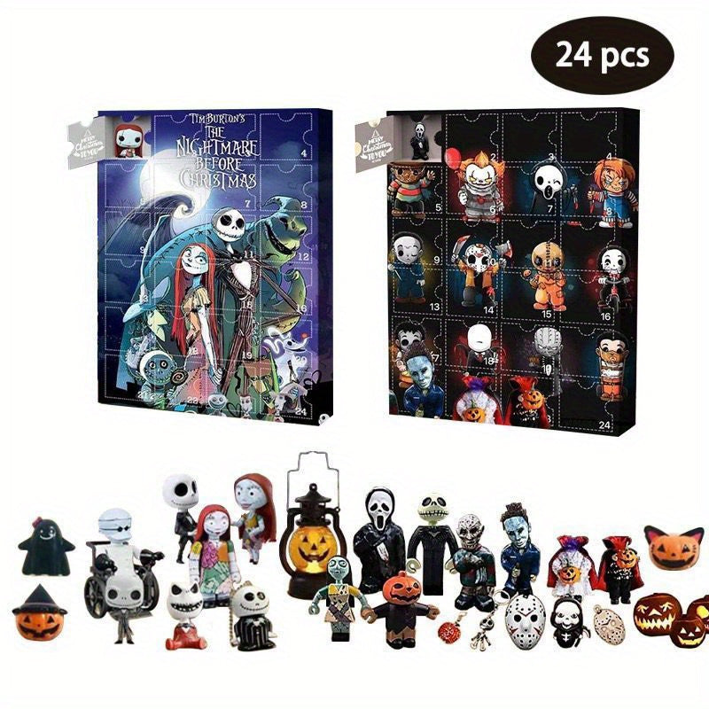 24pcs Disney Tim Burton's The Nightmare Before Christmas Collectible Mini Figures
