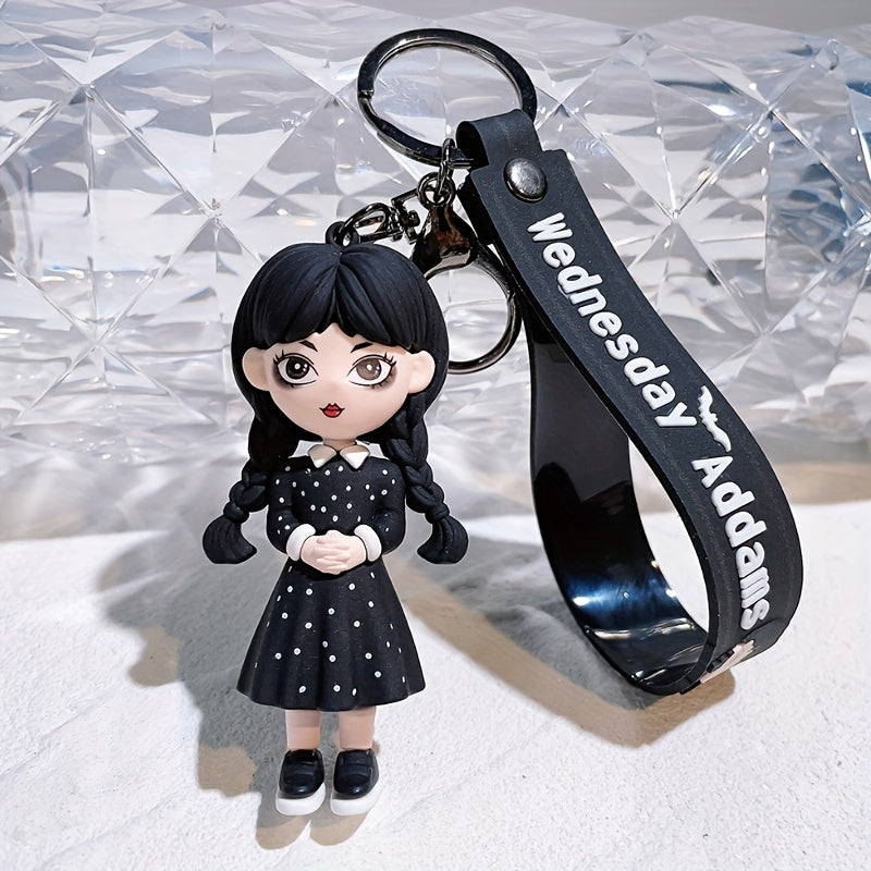 Wednesday Addams Keychain