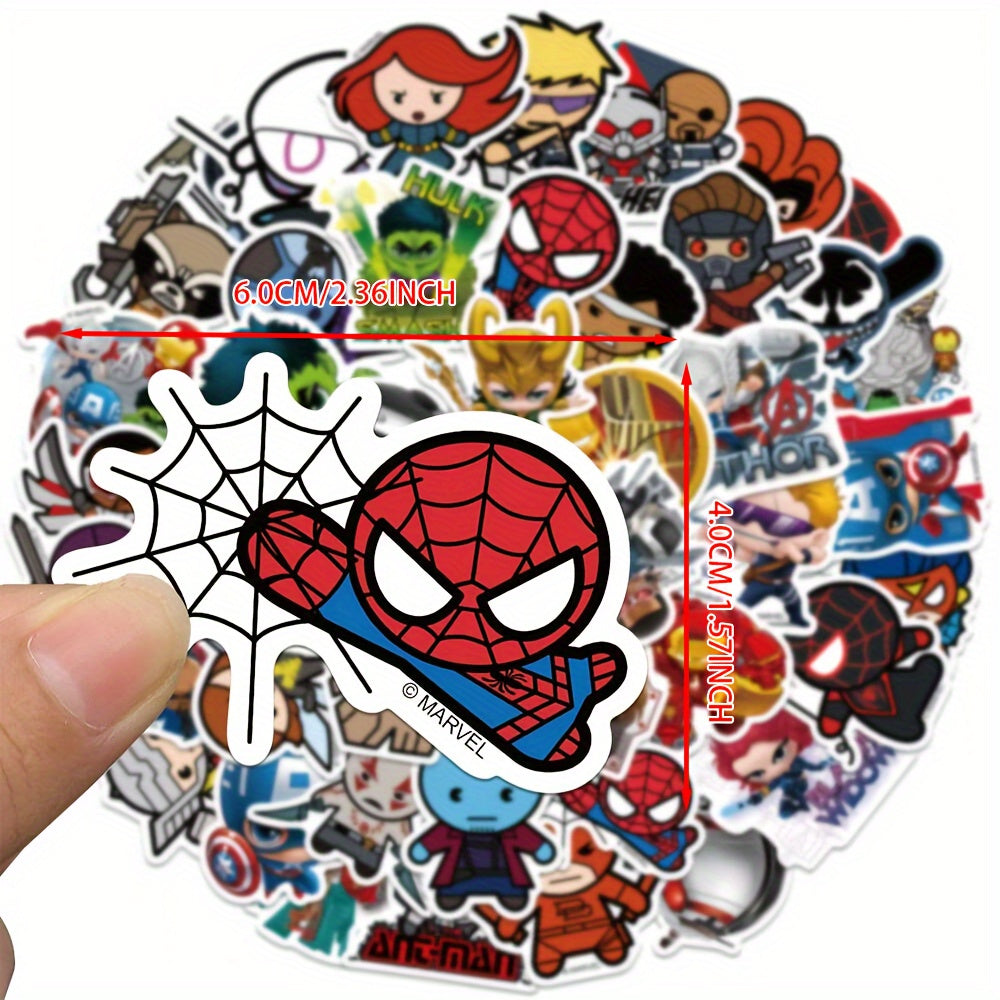 Marvel 50pcs Waterproof Stickers