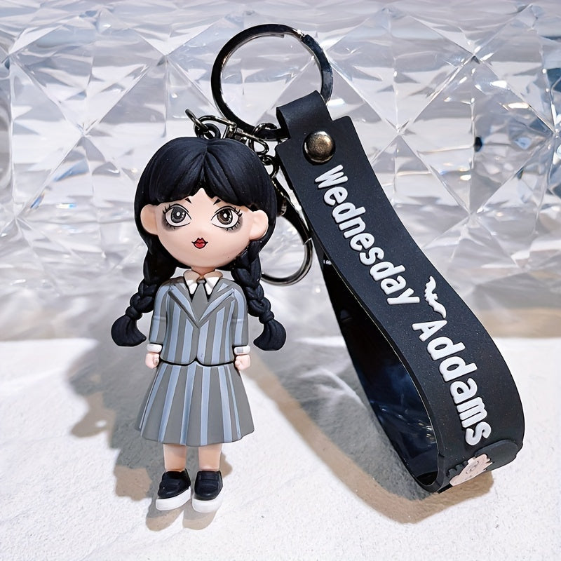 Wednesday Addams Keychain