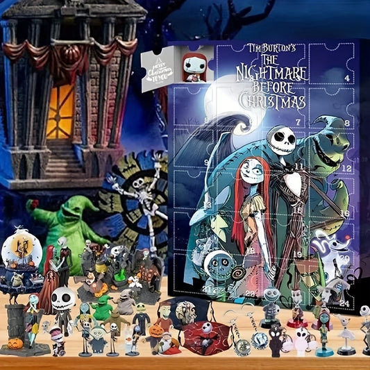 24pcs Disney Tim Burton's The Nightmare Before Christmas Collectible Mini Figures