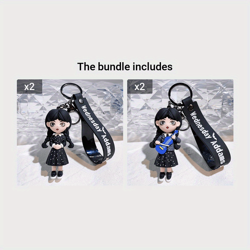 Wednesday Addams Keychain
