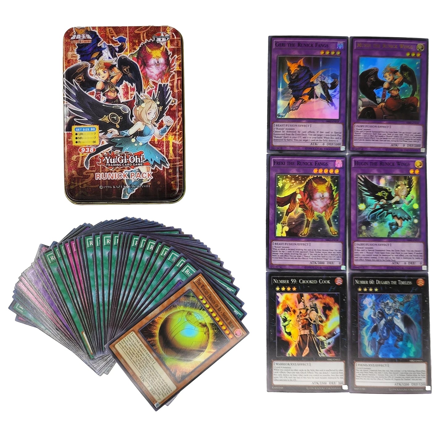 Yu-Gi-Oh! Holographic Cards LIVE TWIN PACK Deck English TCG with Tin Box