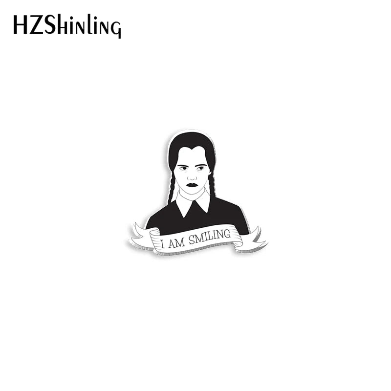Wednesday Addams Acrylic Lapel Pins