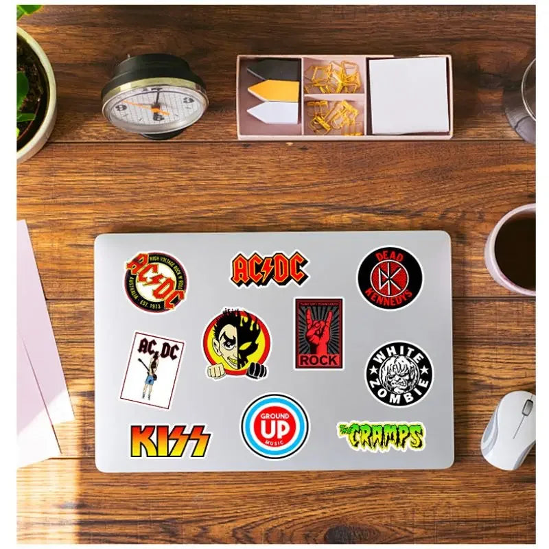 Rock Band Music Stickers