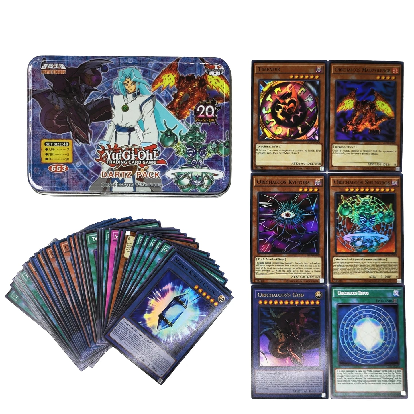 Yu-Gi-Oh! Holographic Cards LIVE TWIN PACK Deck English TCG with Tin Box