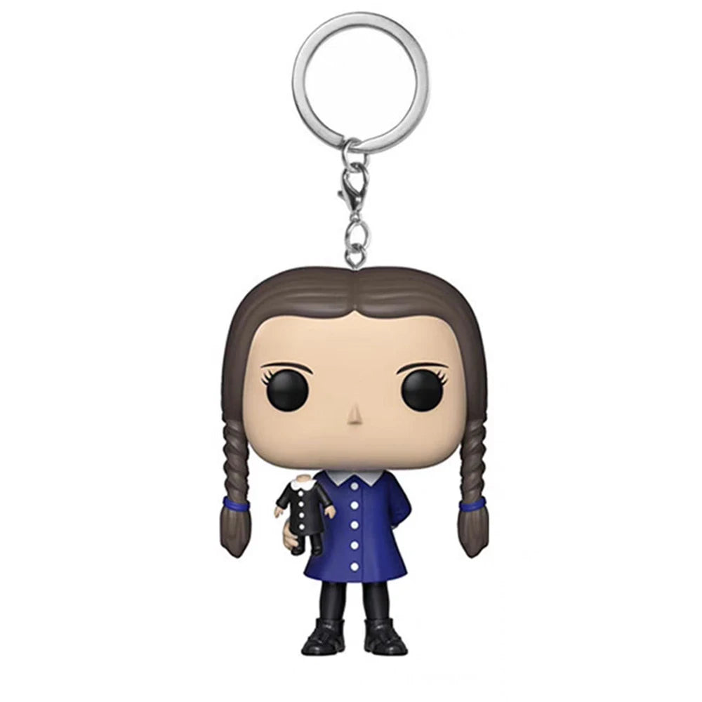 Wednesday Addams Key Chain Action Figure
