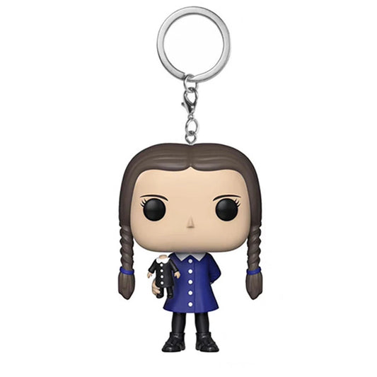 Wednesday Addams Key Chain Action Figure