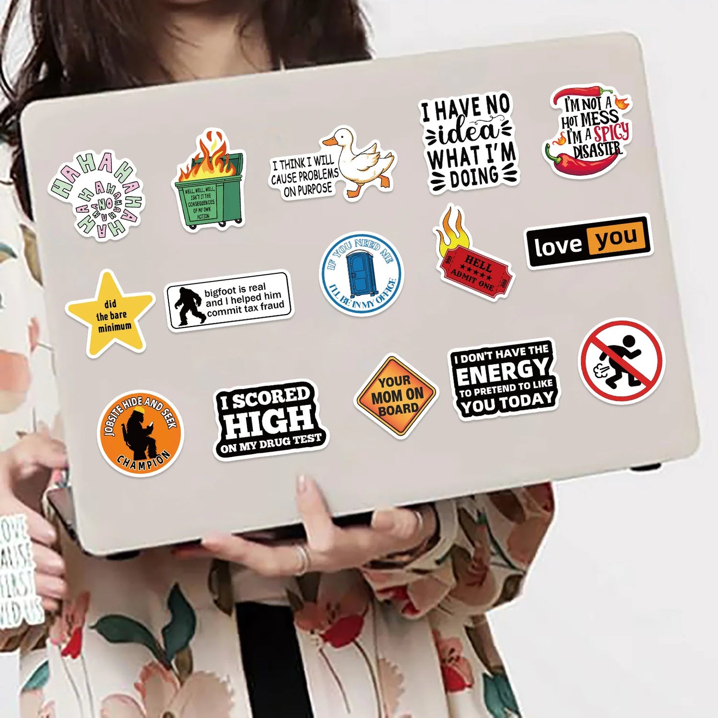 100Pcs Cartoon Snarky MEME Stickers