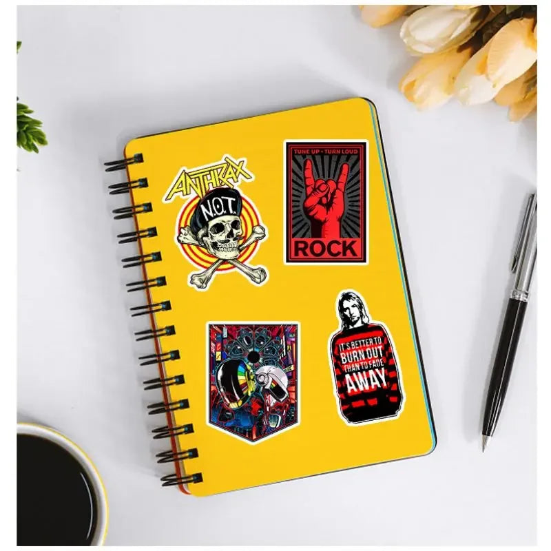 Rock Band Music Stickers