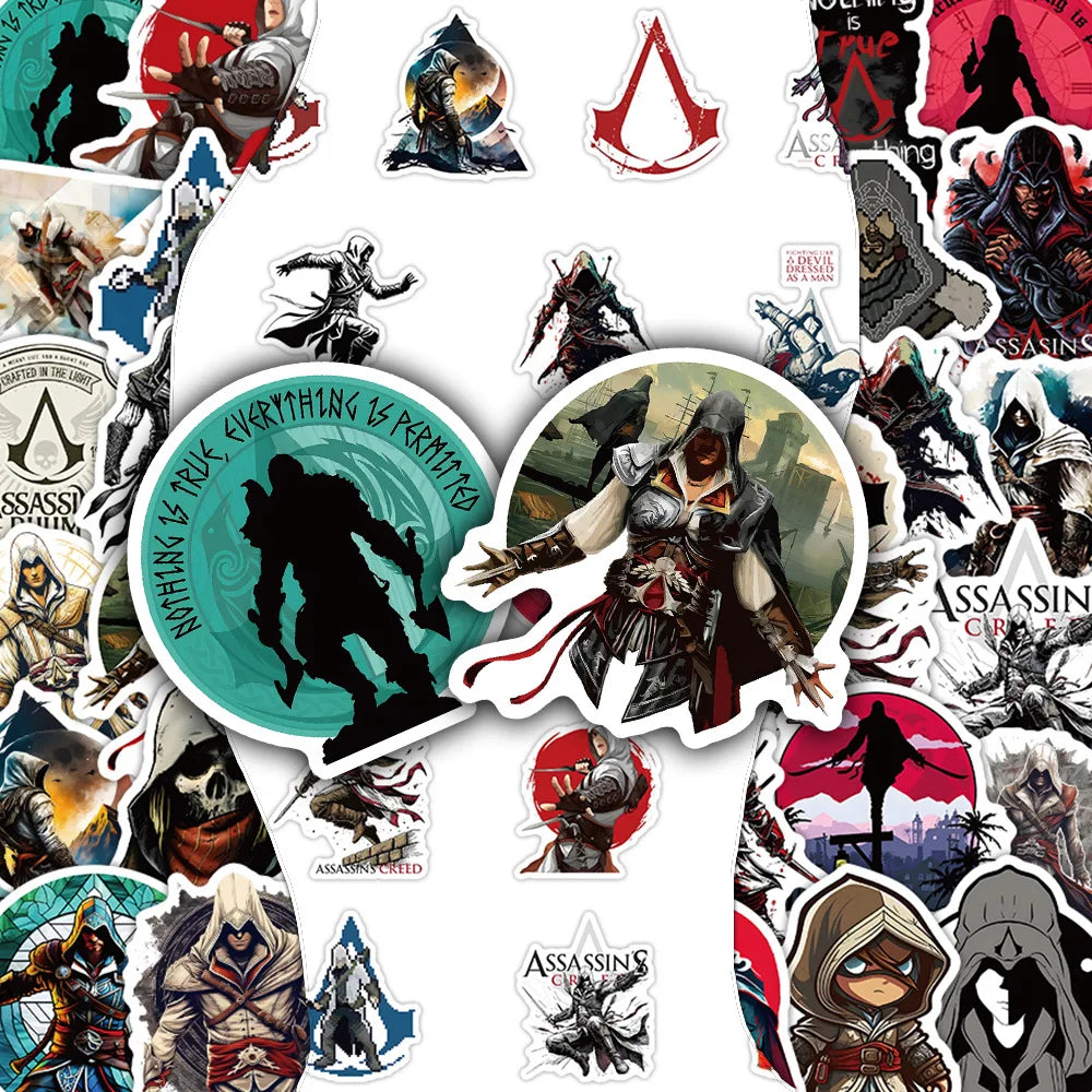 10/52PCS Assassin's Creed Stickers