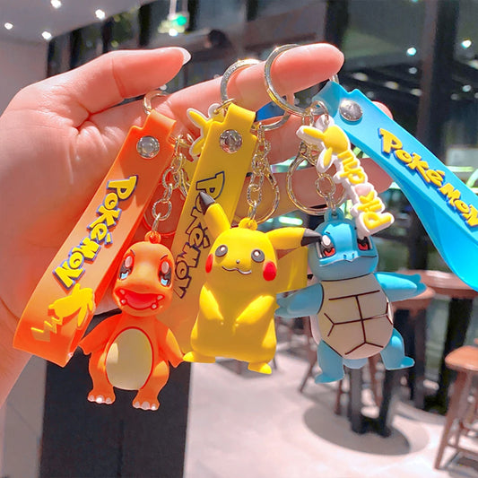 6Pcs Pokemon Keychains