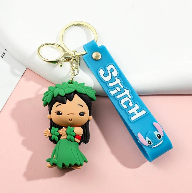 MINISO Romantic Stitch Earphone Bag Keychain