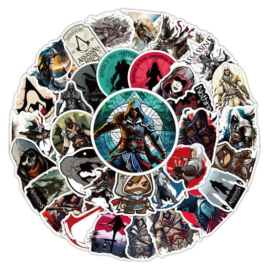 10/52PCS Assassin's Creed Stickers