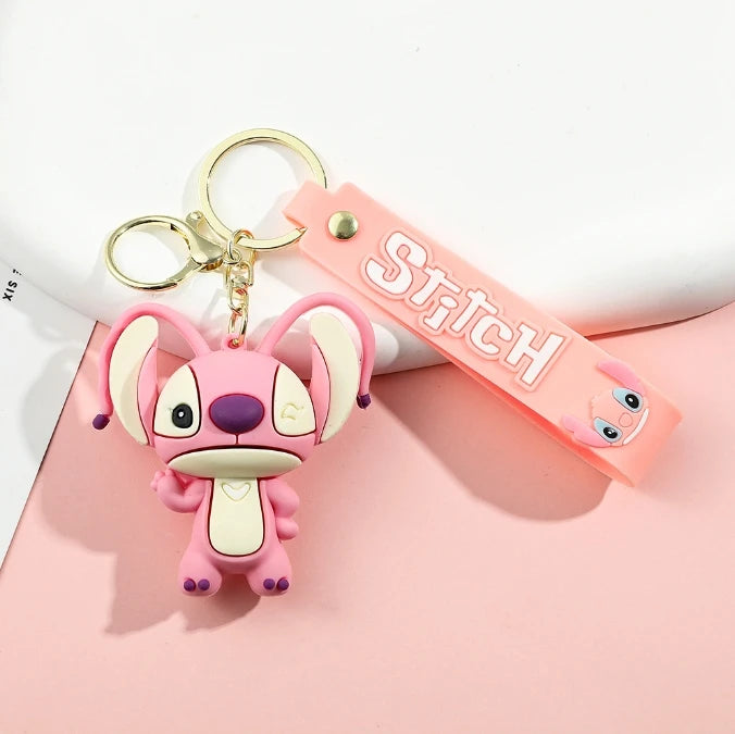 MINISO Romantic Stitch Earphone Bag Keychain