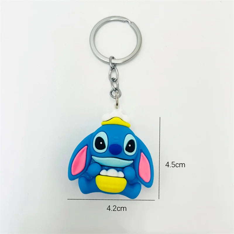 10Pcs/Lot Keychain Lilo & Stitch