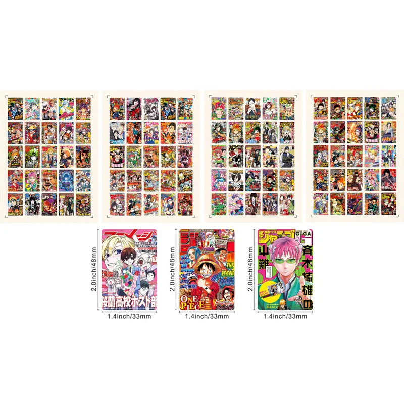 100Pcs Anime Poster Mixed Sticker Pack