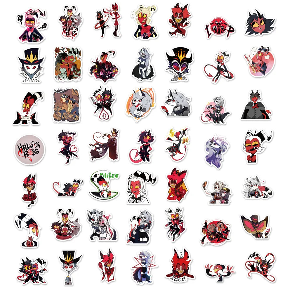 100Pcs Helluva Boss Stickers
