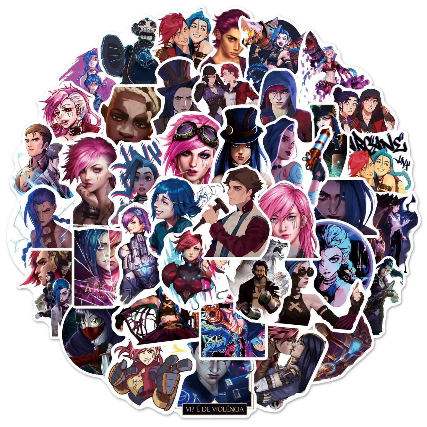 50Pcs Arcane League of Legends Stickers