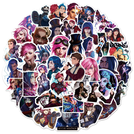50Pcs Arcane League of Legends Stickers