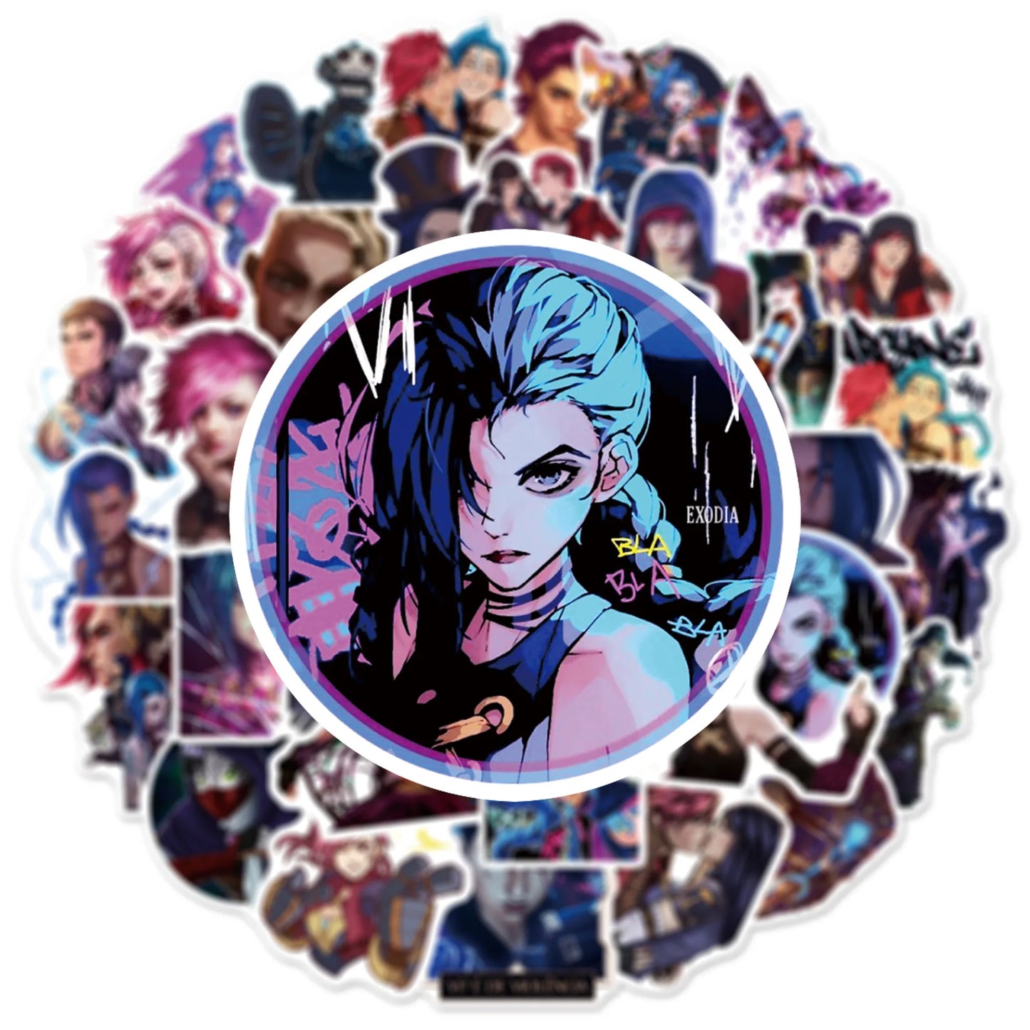 50Pcs Arcane League of Legends Stickers