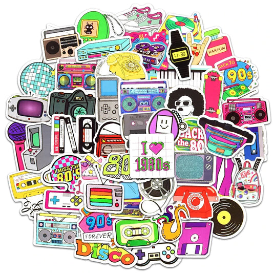 70 PCS 80s And 90s Style Stickers