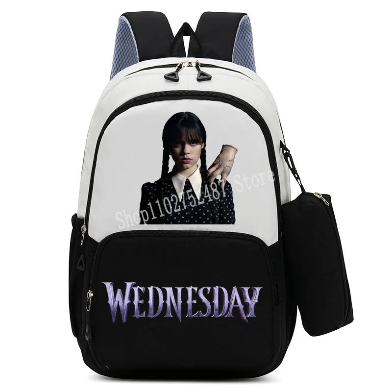 Wednesdays Addams Backpacks with Pencil Case