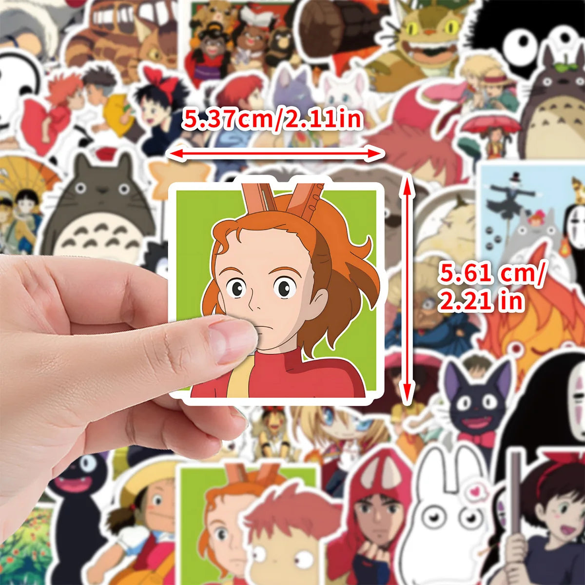 50Pcs Studio Ghibli Stickers