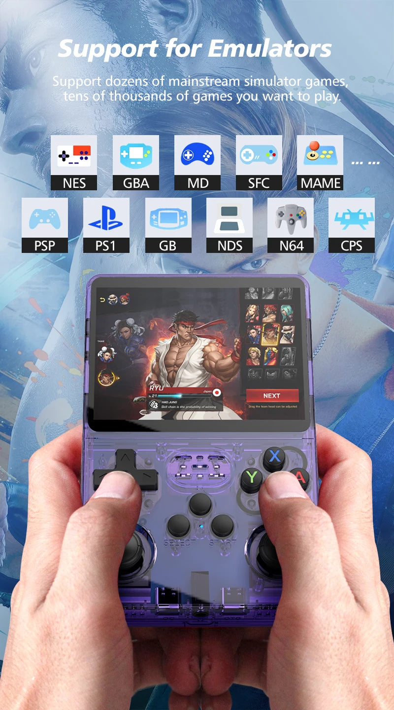 128GB R36S Retro Handheld Video Game Console