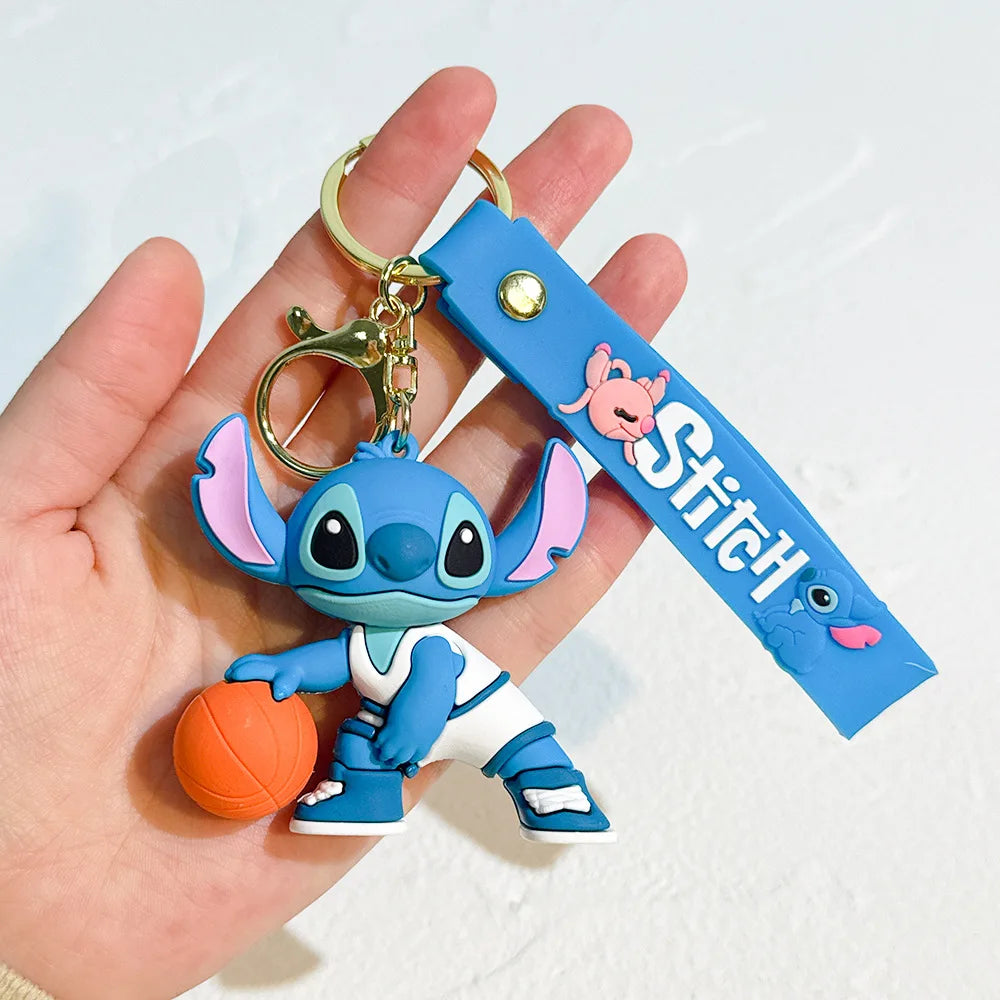 MINISO Romantic Stitch Earphone Bag Keychain