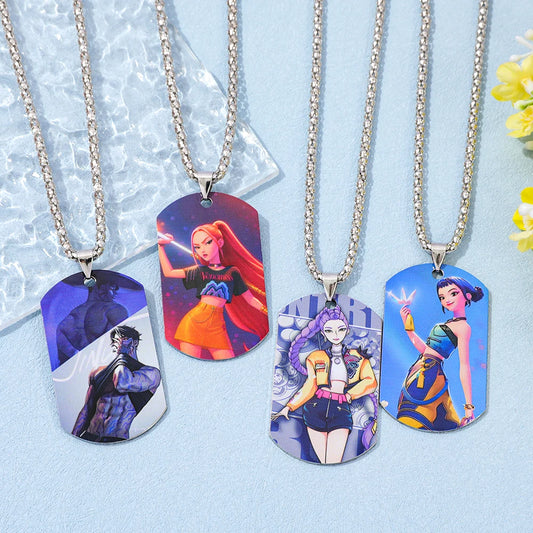 Cartoon Anime Movie K-Pop Demon Hunters Pendant