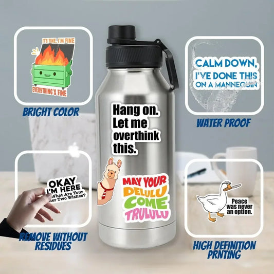 ‌130 Funny Saying Stickers