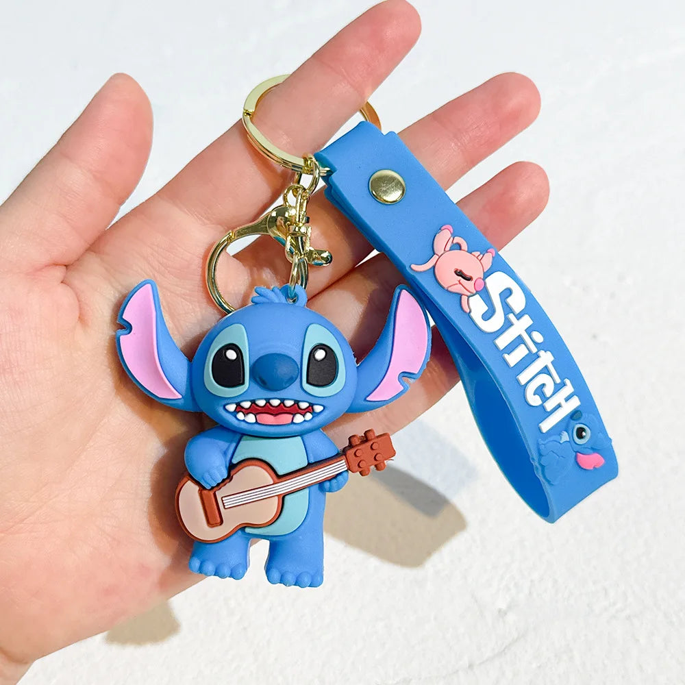 MINISO Romantic Stitch Earphone Bag Keychain