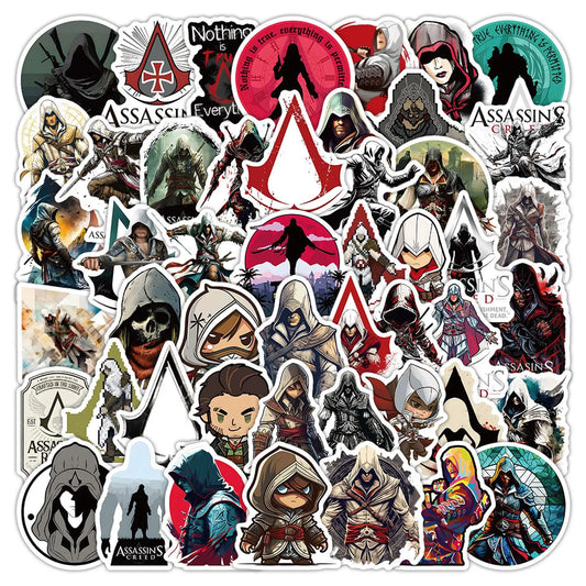 10/52PCS Assassin's Creed Stickers