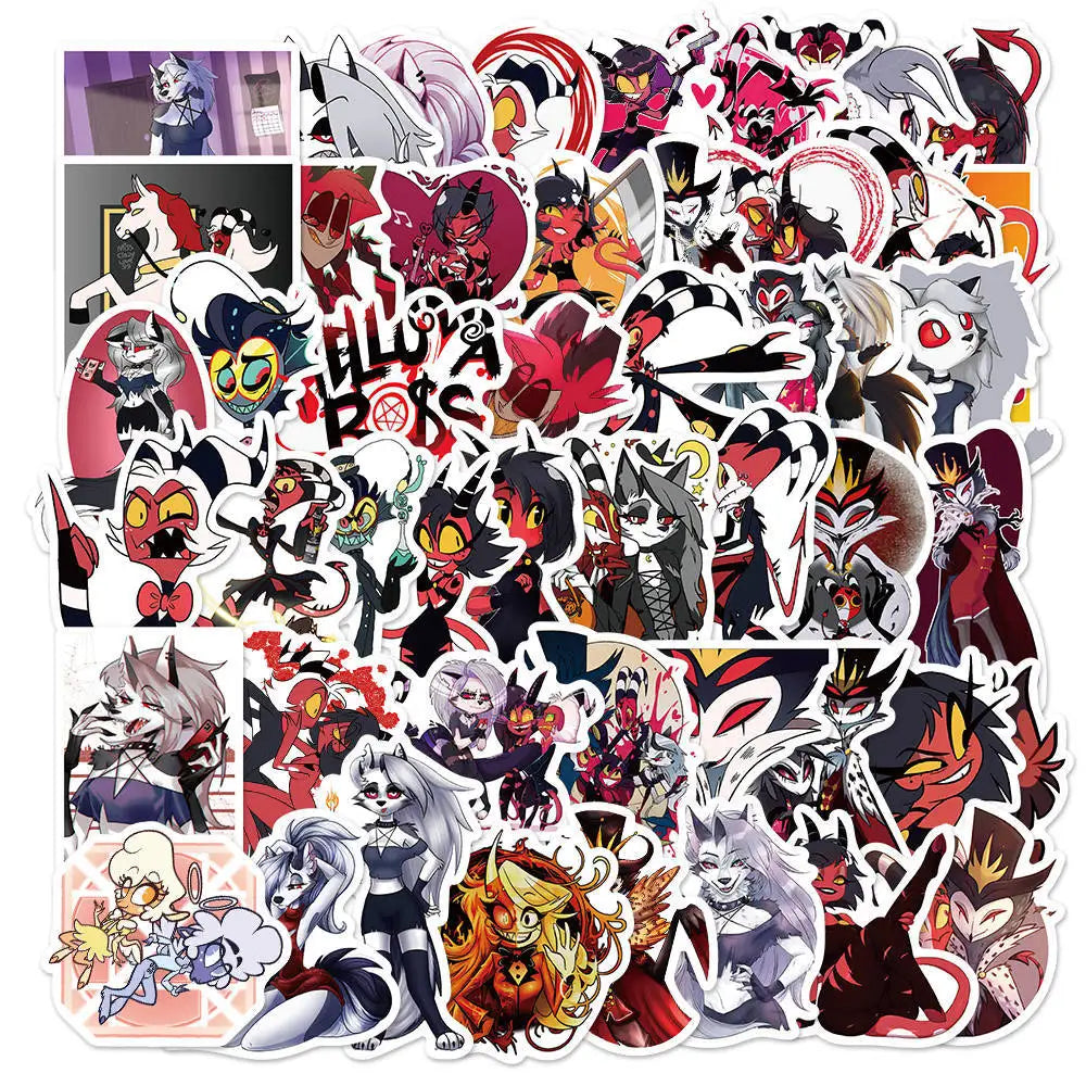 100Pcs Helluva Boss Stickers