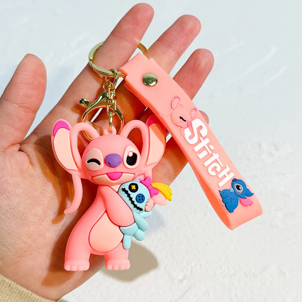 MINISO Romantic Stitch Earphone Bag Keychain