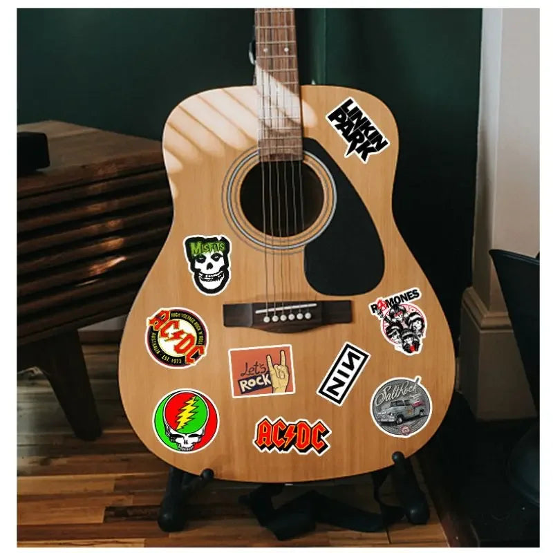Rock Band Music Stickers