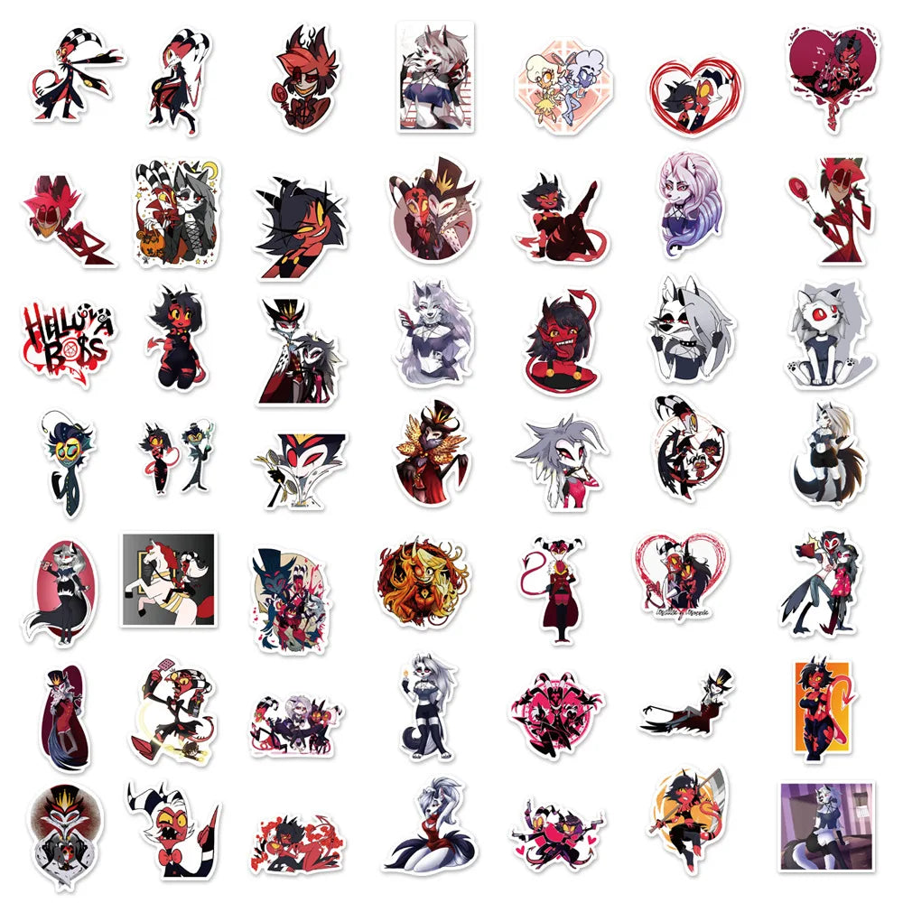 100Pcs Helluva Boss Stickers