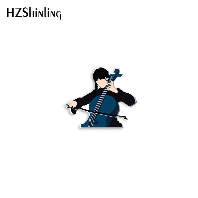 Wednesday Addams Acrylic Lapel Pins